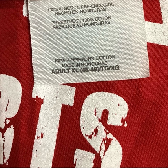 New England Patriots Mens T-Shirt XL Bru’s Room Sports Grill Red Vintage Haynes - Picture 3 of 8